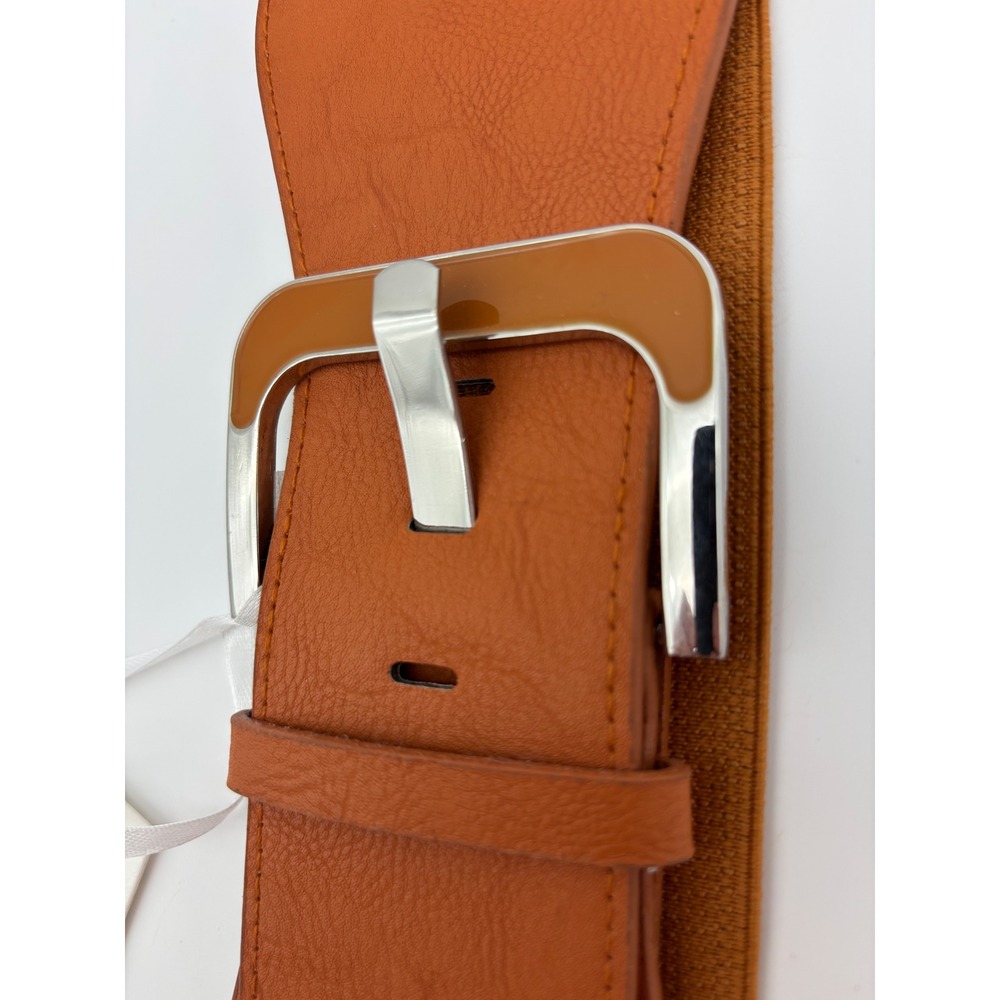 GRACE KARIN Wide Orange Belt Accessory‎ Womens Elastic Stretch Big Buckle NEW XL - Picture 4 of 13